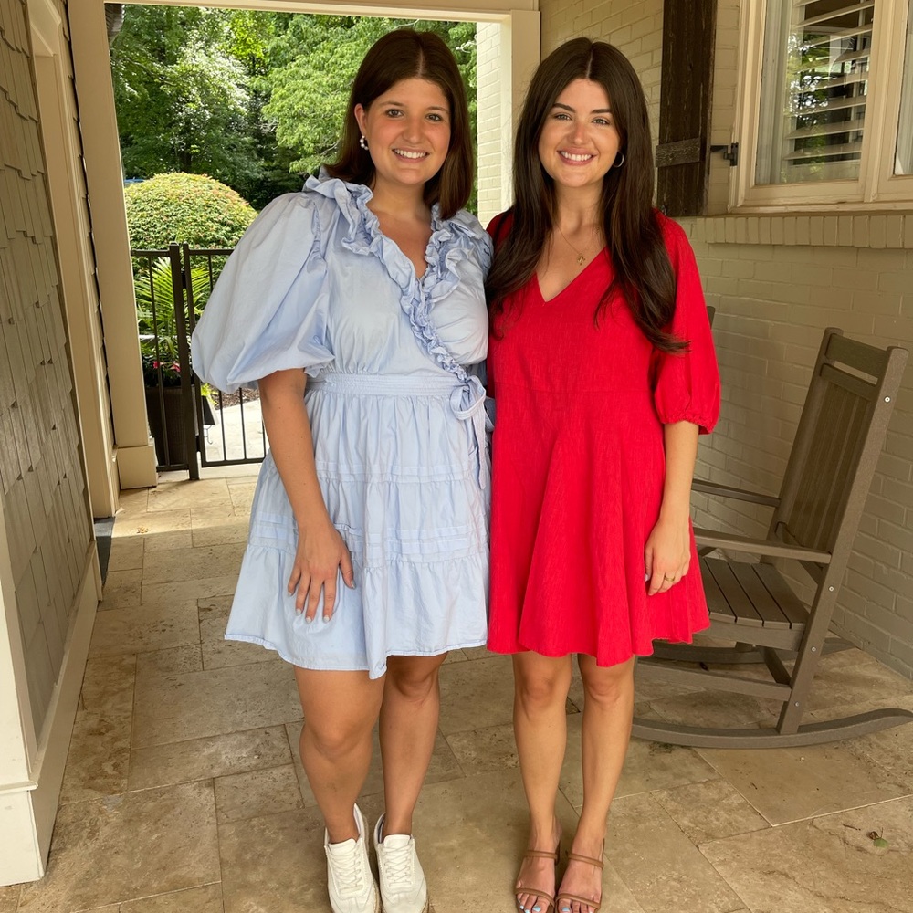 Universal Thread Red V-Neck Dress